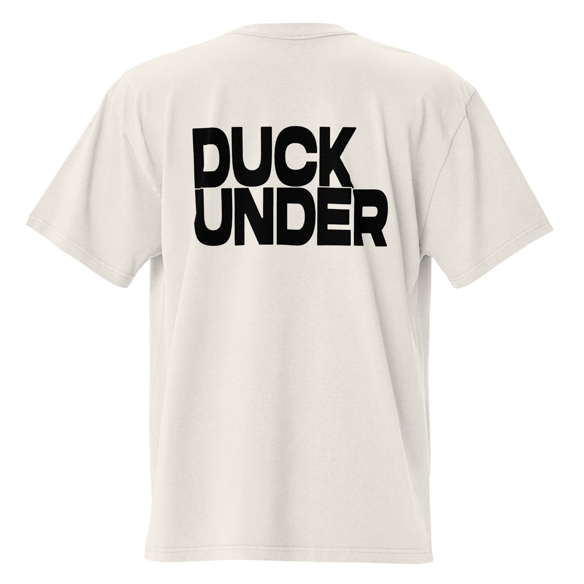 "DUCK UNDER" OVERSIZED TEE - BONE